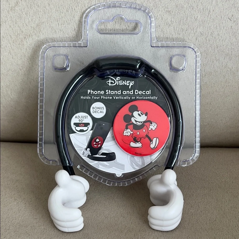 New Disney Mickey Mouse Phone Stand and Decal